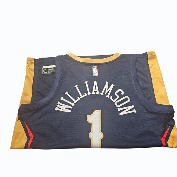 Nike NBA Authenics Zion WIlliamson  New Orleans Pelicans Swingman Jersey Men's L - Picture 6 of 11